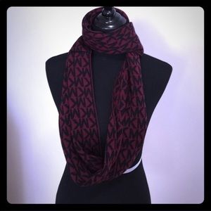 Michael Kors Merlot & Black infinity scarf
